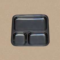 Three Compartments Fast Food Plates